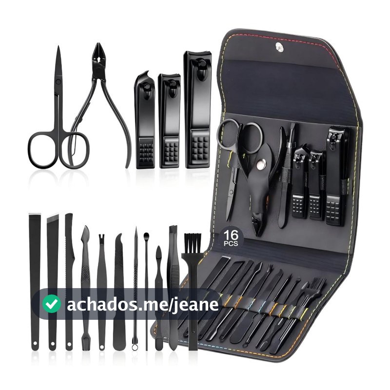 Kit 16 Pçs/Set Profissional Aço inoxidável Para Manicure Pedicure
