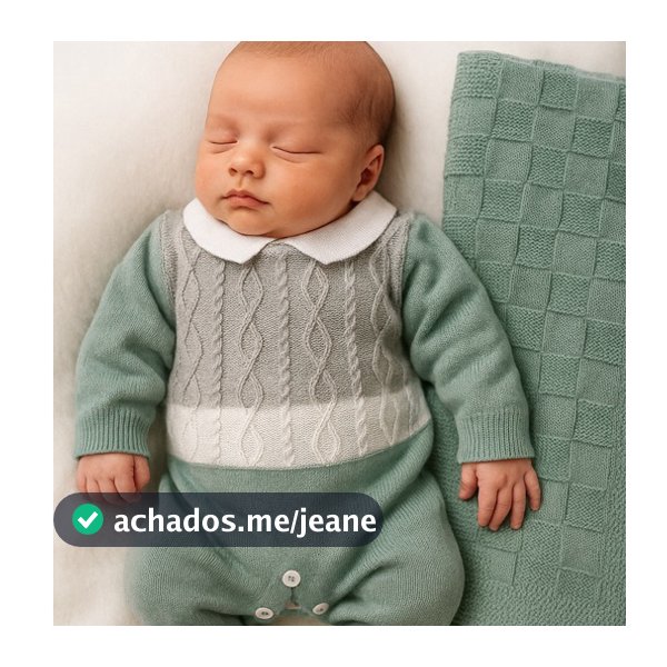 Kit Saída Maternidade ConjuntoTricô Manta Macacão Listrado linda combinação Gola em Tricô Bebê Menina e Menino