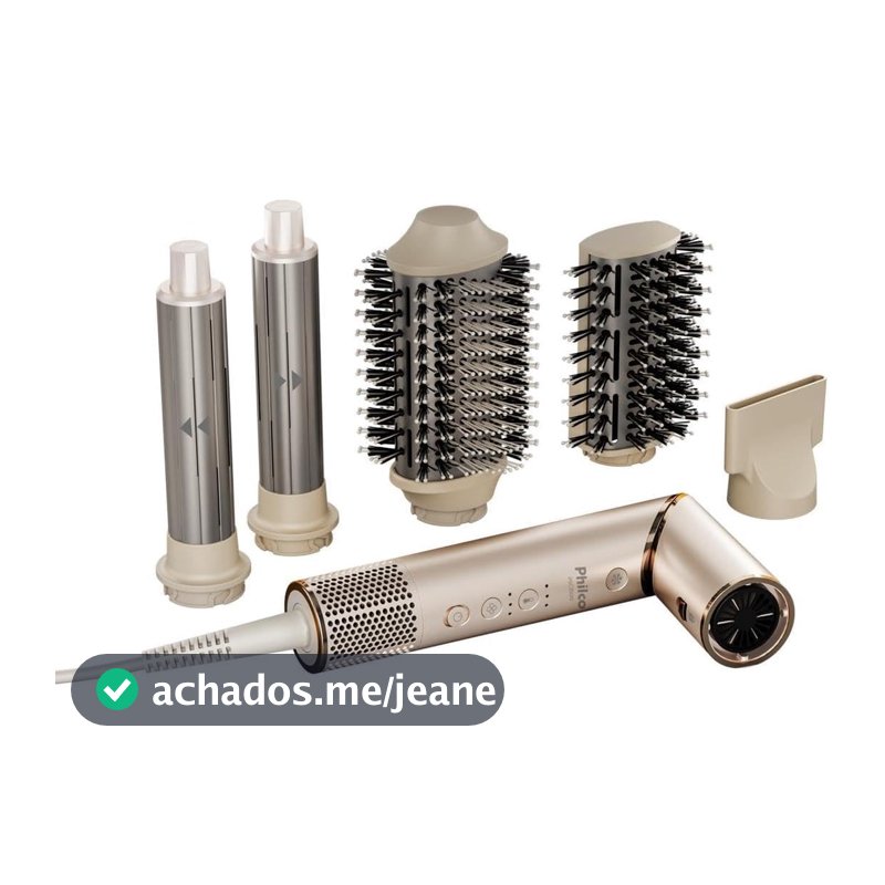 Secador de Cabelos Philco 4 em 1 Dobrável PSC3500 Gold