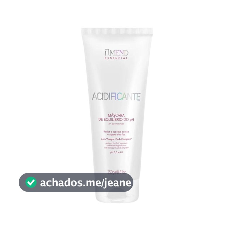 Máscara Acidificante Equilíbrio do PH Amend 250g