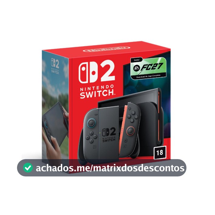 Bundle Nintendo Switch 2 + Ea Sports Fc 27 Nacional Com NF