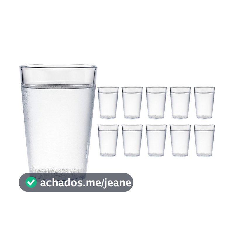 Kit Combo Copos De Policarbonato Anti Impacto Resistente 250ml Inquebrável