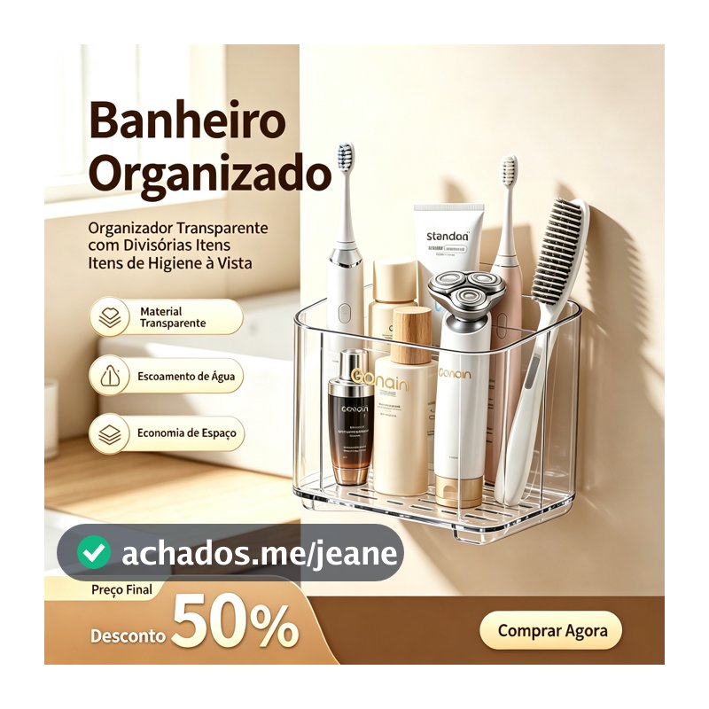 porta escova de dentes e barbeador removível e lavável para banheiro