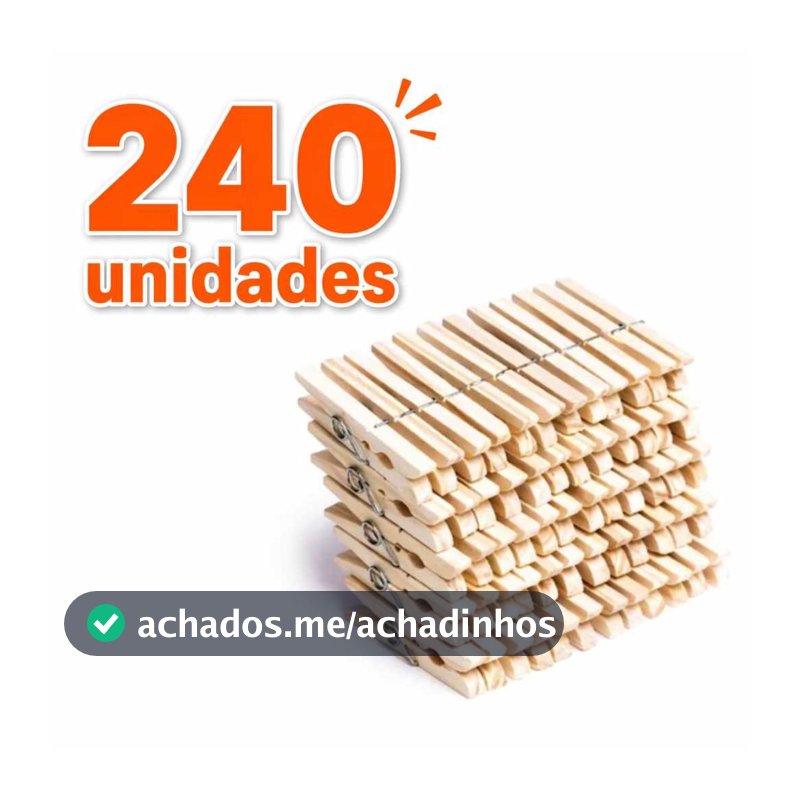 Prendedores Pregadores Roupa Madeira Artesanato 60 a 240 Unidades