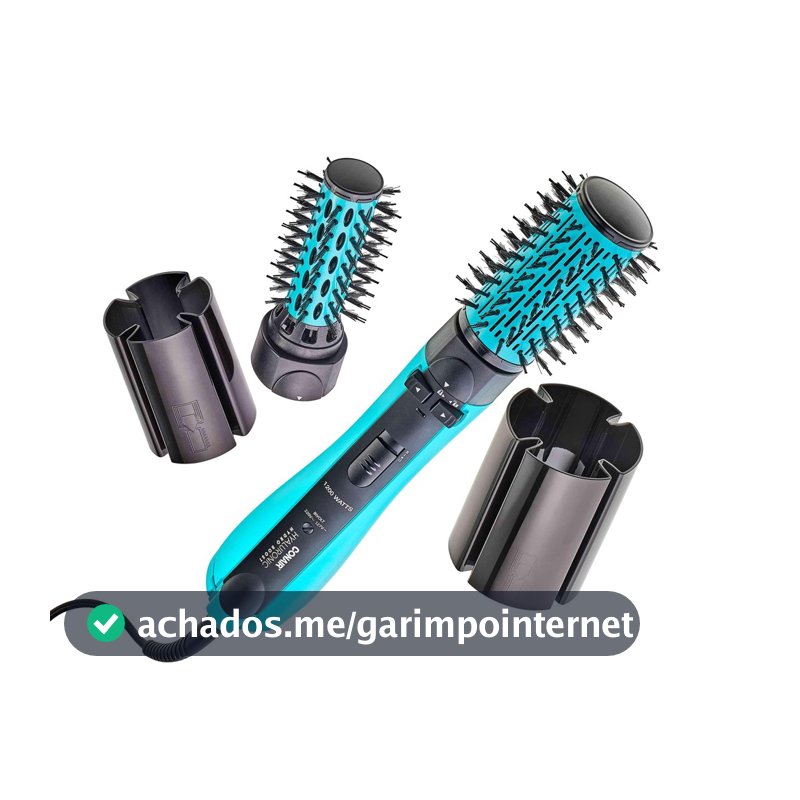 Escova Secadora e Alisadora Rotativa Rotating Hyaluronic Conair Bivolt
