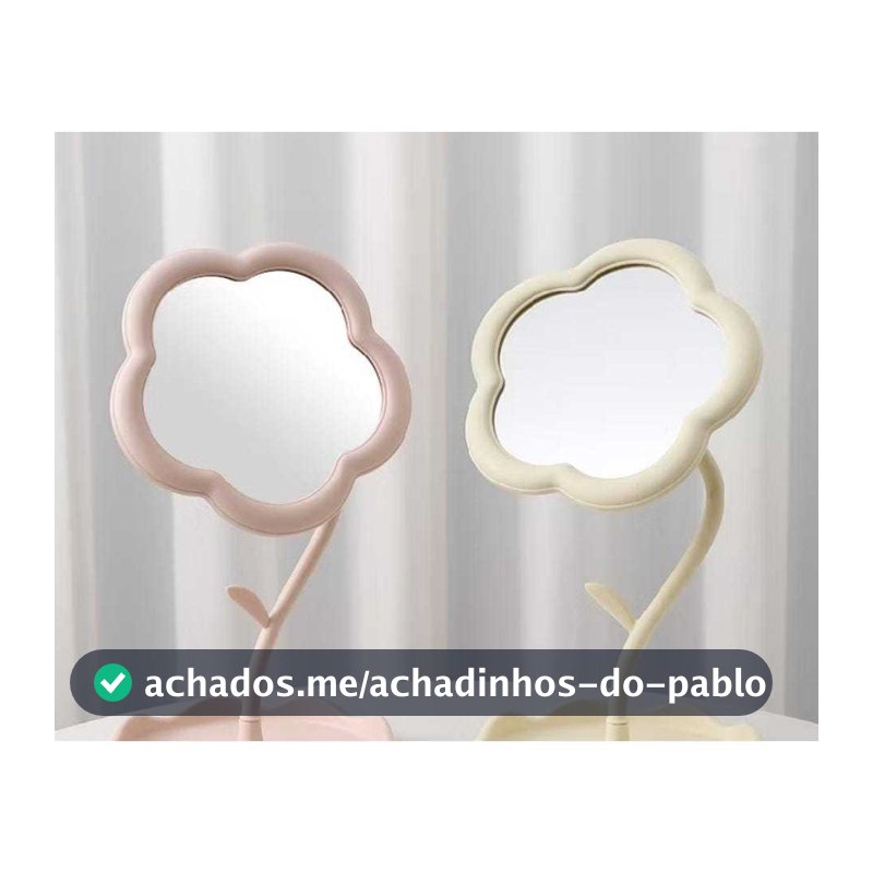 Espelho De Mesa 30cm. Flor Basa Porta Objetos