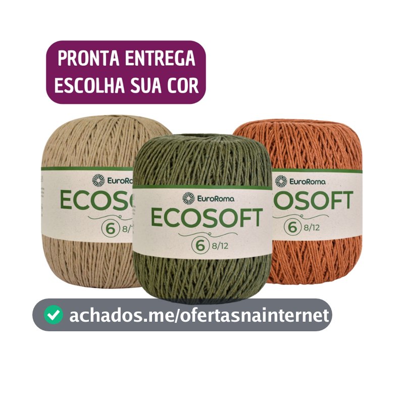 Barbante EuroRoma Ecosoft 422g Número 6 Fio Macio