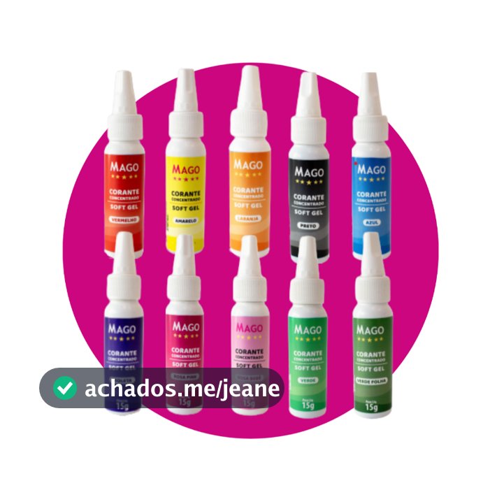 Kit 10 Unidades Corante Alimentício Soft Gel MAGO 15g I Cores vibrantes para Bolos e Doces