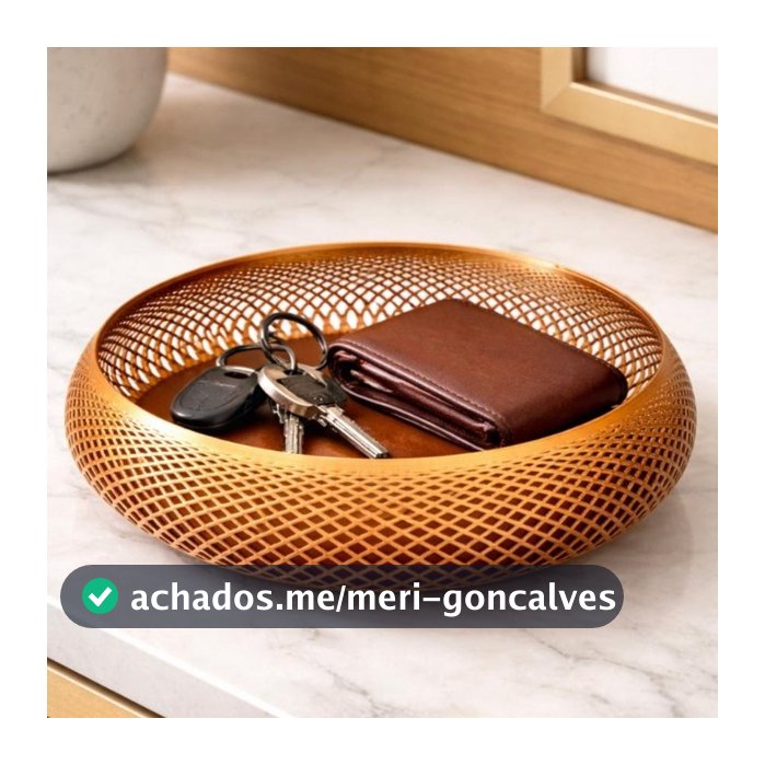 Cesto Porta Objetos Organizador de Mesa Decorativo e Porta Treco Moderno