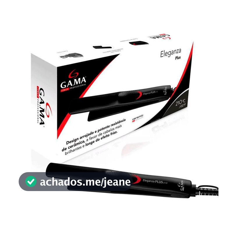 Chapinha Prancha Gama Profissional Eleganza Plus Bivolt