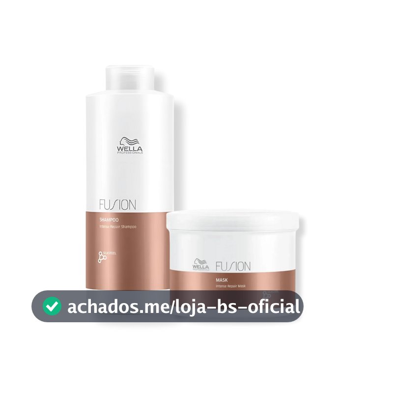 Kit Wella - Shampoo 1L e Máscara 500g Fusion