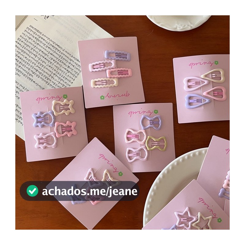 Grampo De Cabelo Bonito E Fresco Para Meninas , Acessório Infantil Sweet Star