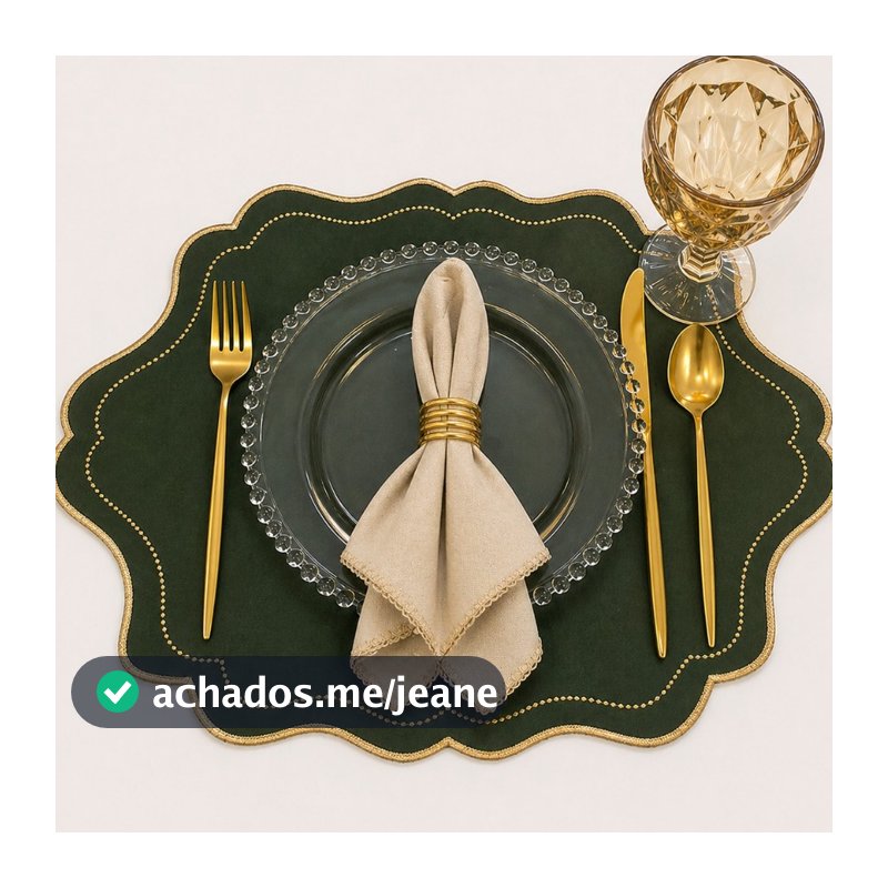 Jogo Americano kit mesa de 2,4,6,8 lugares mesa posta souplats com guardanapo