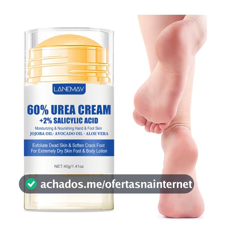 Foot Cream-60% Urea Aloe Vera -40g-Ultra-Hydrating for Softening Dry Cracked Feet - Gentle Exfoliation Daily Foot Care