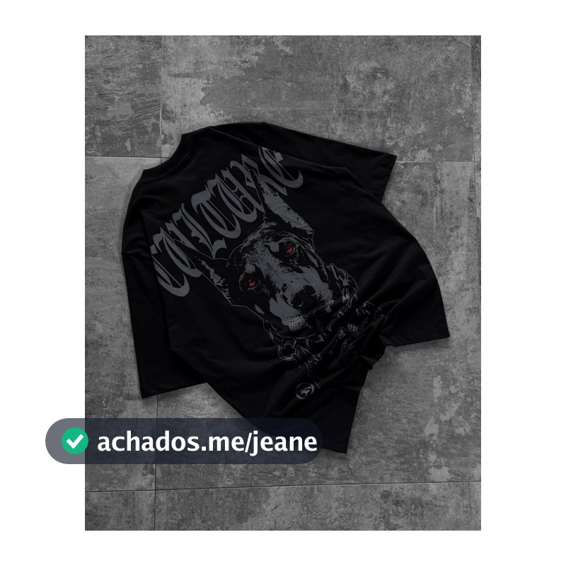 Camiseta Básica Street Culture Original “Dobermann” - Preta
