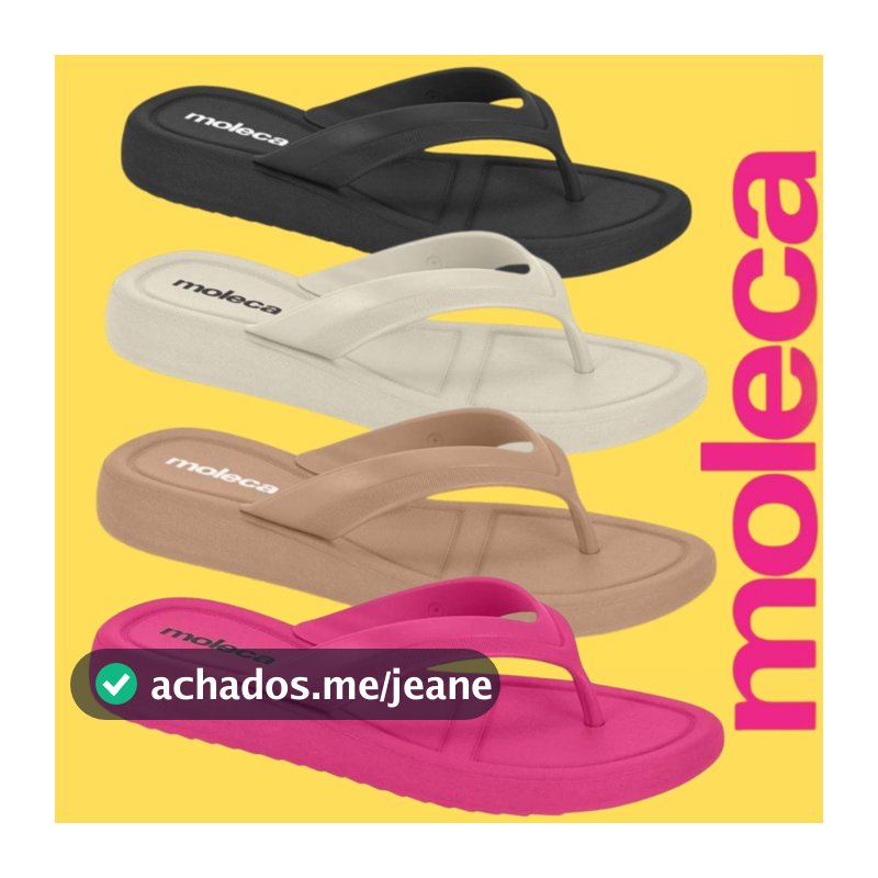 Chinelo Feminino Nuvem Ortopedico Moleca Marshmallow | Lançamento! | Produto Original Moleca!