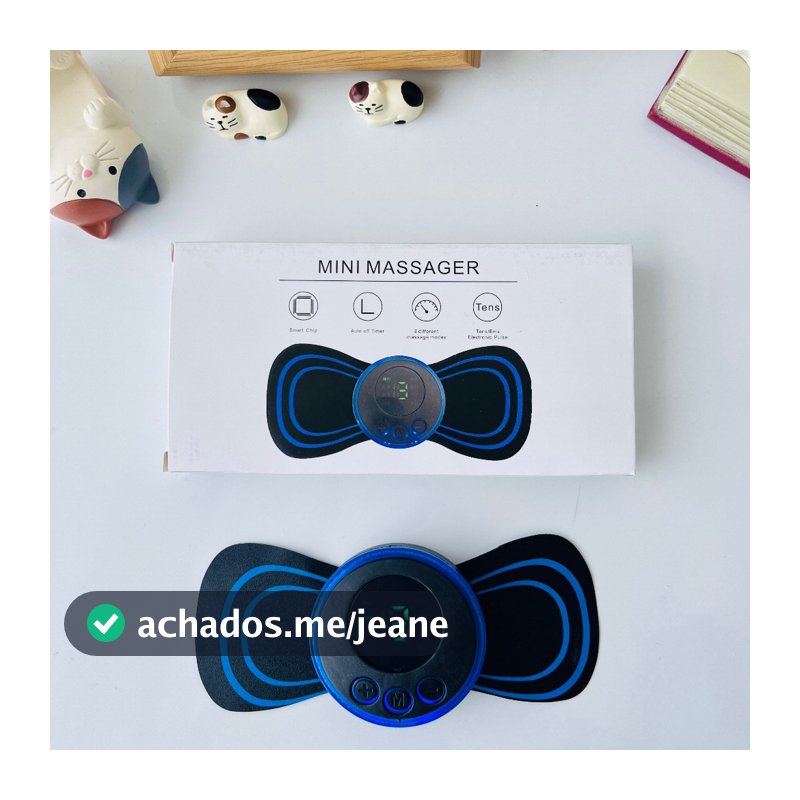 Mini Massageador de Cervical Elétrico Portátil Alivia Dores Corpo Pescoço