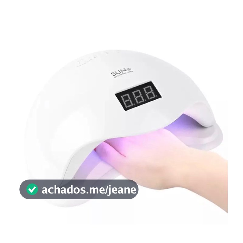 Cabine de LED UV Sun 5 Digital 48w Unha Gel Acrigel Secagem Rápida