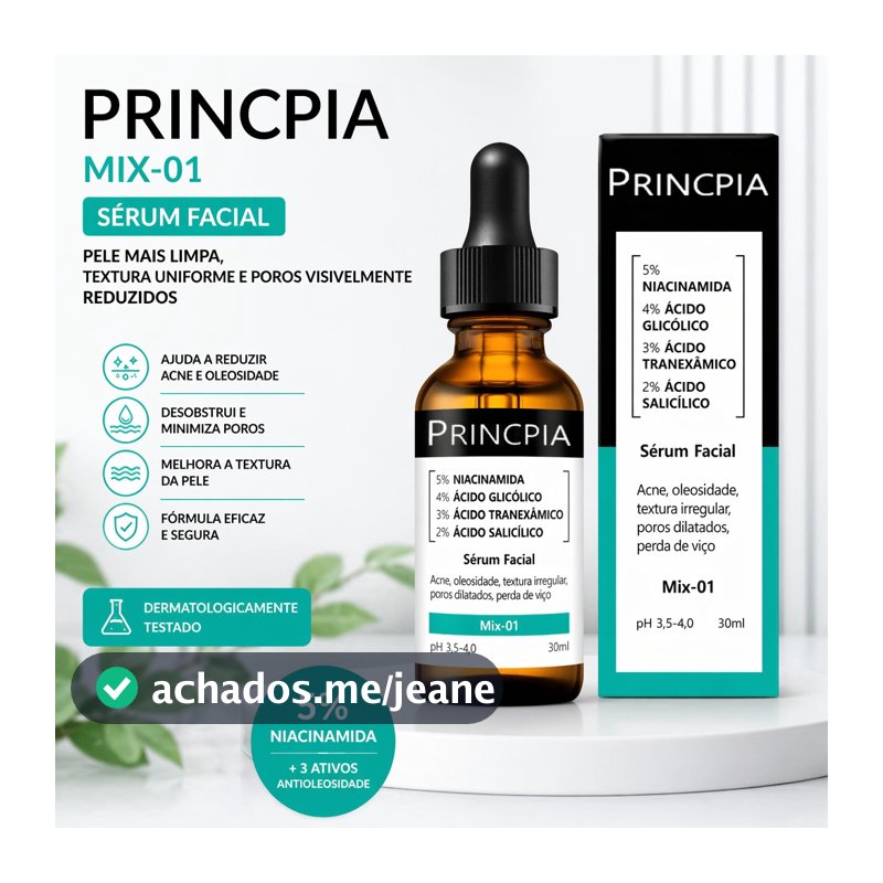 Sérum Mix-01 (Niacinamida + Glicólico + Ácido Tranexâmico + Ácido Salicílico)