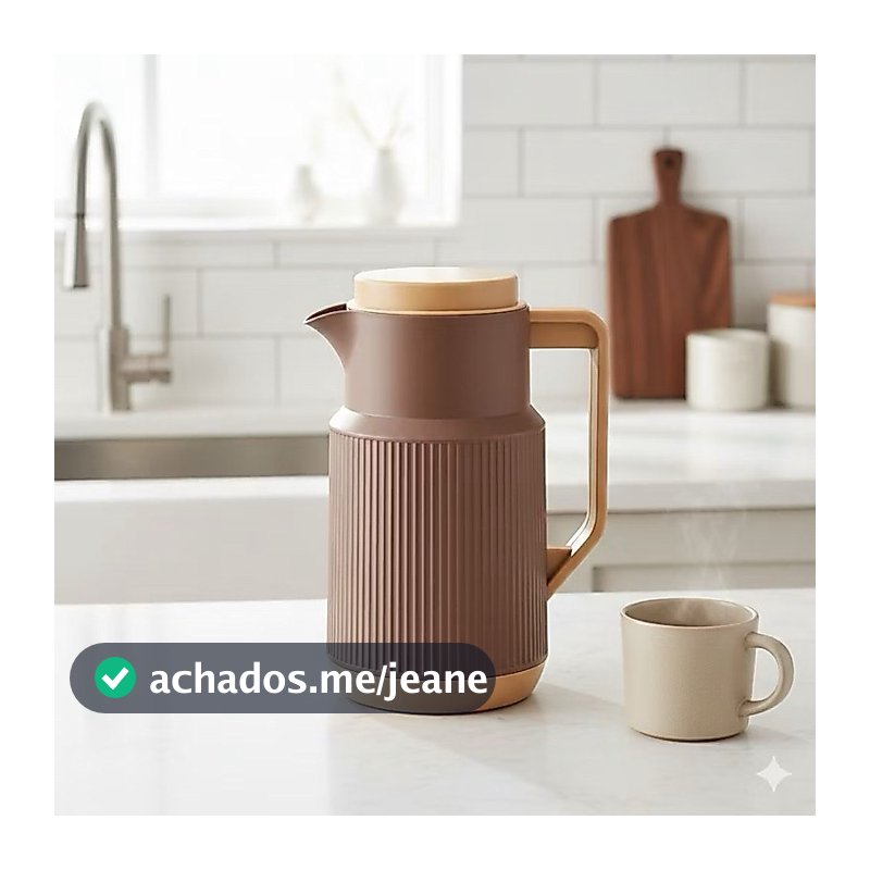 Garrafa Térmica Café 1L Mantém Quente Design Moderno Luxo Resistente