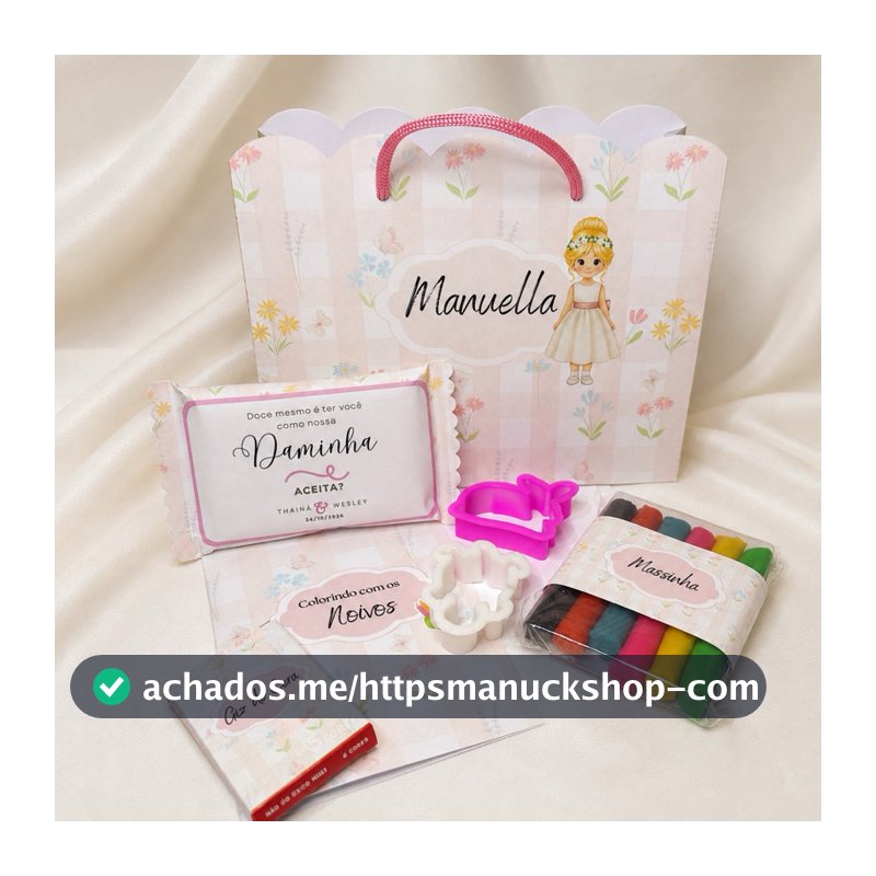 Convite para daminha e/ou Pajem de casamento/ Sacola infantil