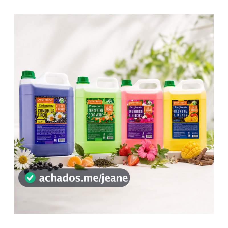 Sabonete Líquido Premisse 5L Perfumado Biodegradável Galão Refil Higiene Mãos Banheiro Profissional