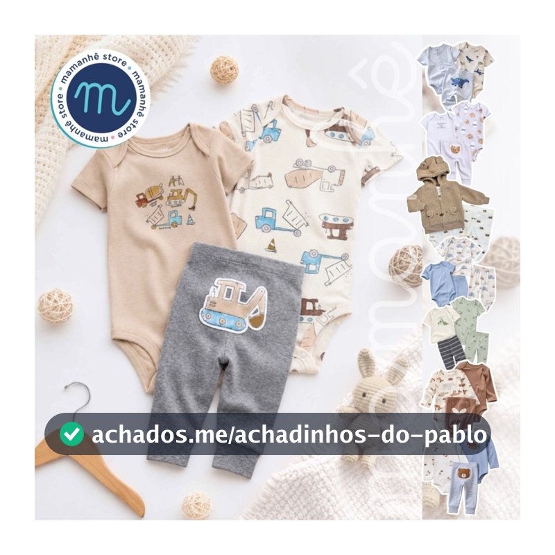 Kit Carters Conjunto Body e Calça 2, 3 ou 4 peças Original