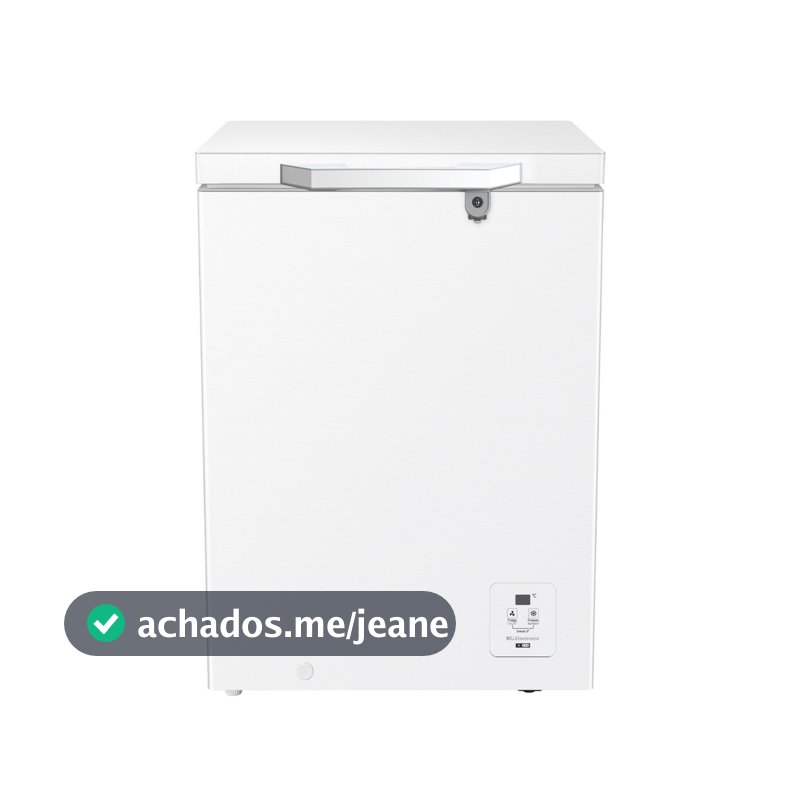 Freezer Horizontal Hisense 141l Inverter com Função My Fresh Choice Branco Ft145n1awa Bivolt