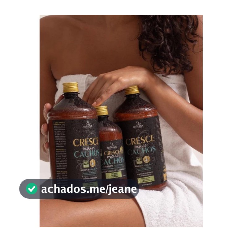 Kit Cachos Definidos Cresce Mais Vegano Glammour 1L
