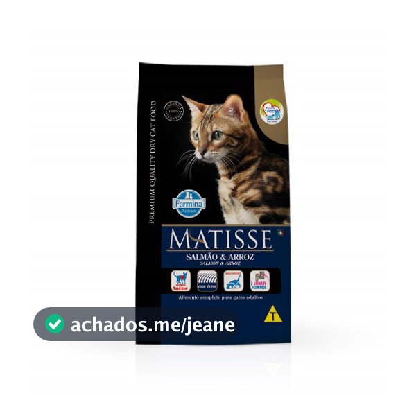 Ração Farmina Matisse Salmão e Arroz para Gatos Adultos 7,5kg