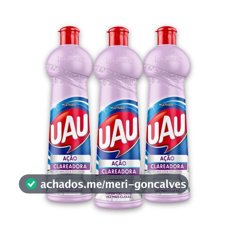 Kit 3un Multiuso 500ml UAU Ação Clareadora