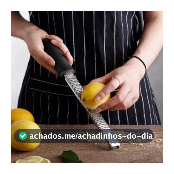 Ralador Zester Culinário Raspas Limão Laranja Profissional Inox Extra Fino