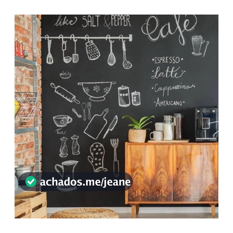 Adesivo De Parede Lousa - Papel Parede Lousa - Papel De Parede Adesivo Lousa - Papel De Parede Auto Colante Lousa 0,72m²
