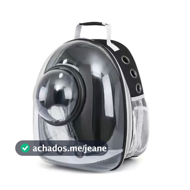 Mochila de Transporte Pet Visor Bolha Panorâmico Lovely Vibe