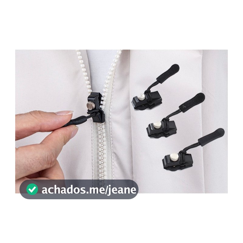 Kit Zípers de Reparo Universal Conserto Instantâneo Sem costura Prático