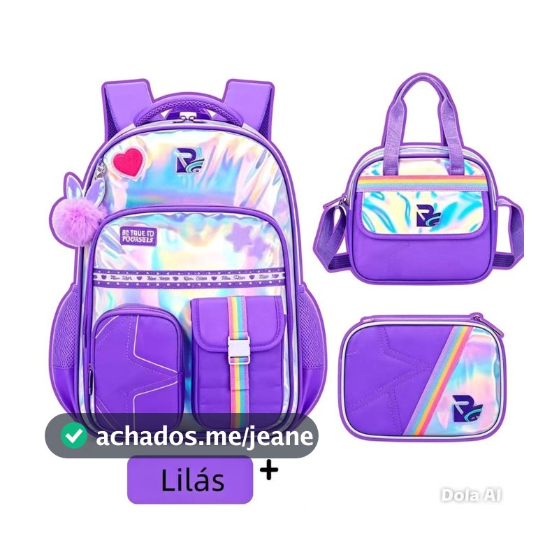 Bolsa de ombro de três peças para viagem Mochila de senhora Mochila de estudante Mochilas de grande capacidade