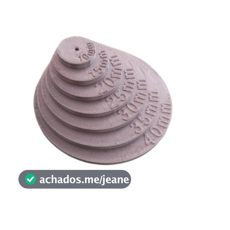 kit 7 Discos Transferidores de Tamanho ceramica
