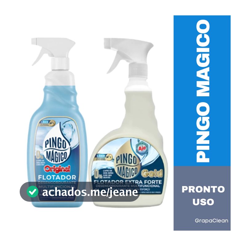 Kit Pingo Mágico Original 1L/2L Pingo Mágico Gold 1L/2L e Pingo Mágico Original 1L + Pingo Mágico Gold 1L