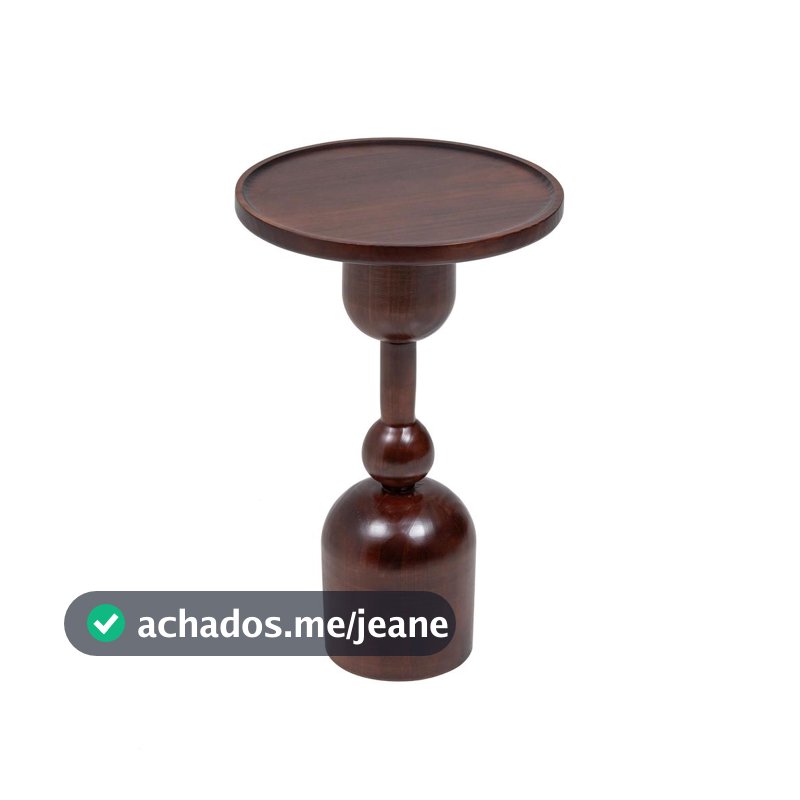 Mesa Lateral baixa em Madeira Maciça Taça Artemobili