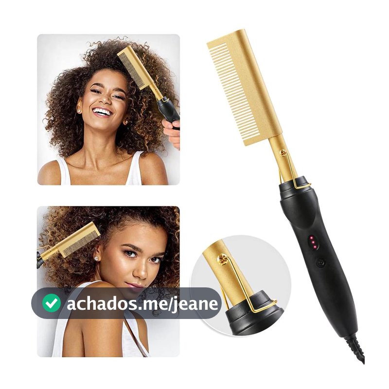 Pente Elétrico Alisador Cabelo Aquecimento Milti-fucional Chapinha Artiga 220v