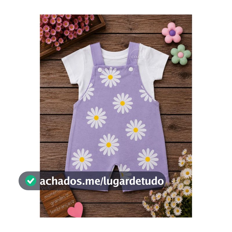 Jardineira delicada + Camisa Fernanda