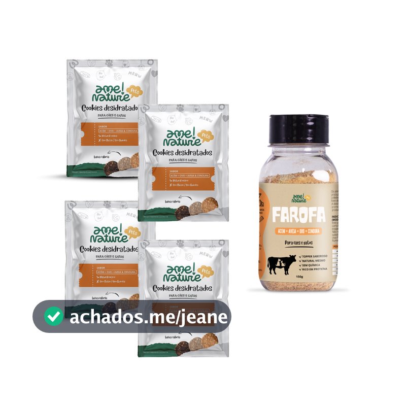 Saborizante de Ração Pet Sabor Carne Bovina (Acém) com 150gramas P/cães e gatos + 4 pacotes petiscos