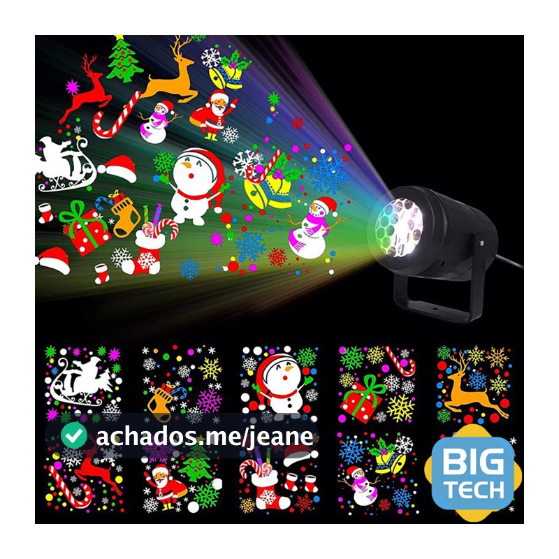 Nova Projetor De Claro Led Padrões Natalinos Lâmpada De Projeção De Fadas Flocos Festas Canhao de Luz Presente de Natal