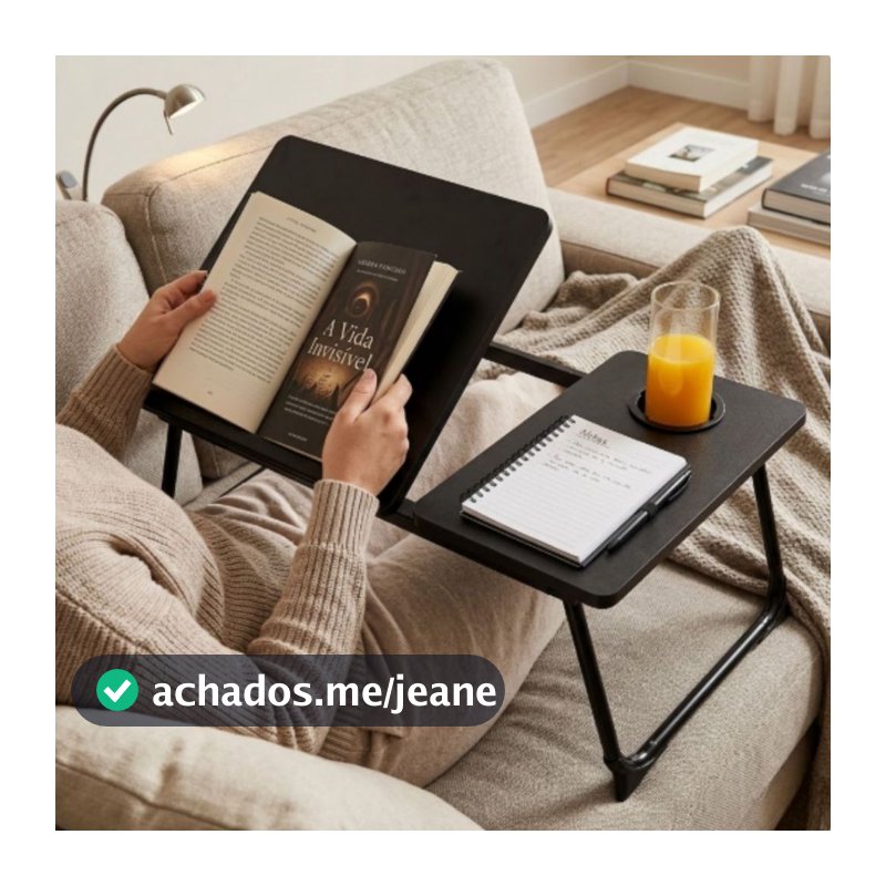 Mesinha Notebook Cama Inclinável Dobrável C Ajuste Home Office
