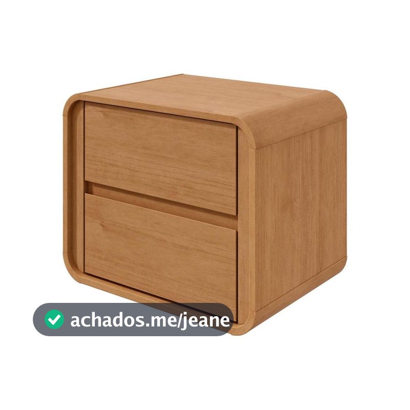 Mesa de Cabeceira 2 Gavetas Loop Móveis Lopas