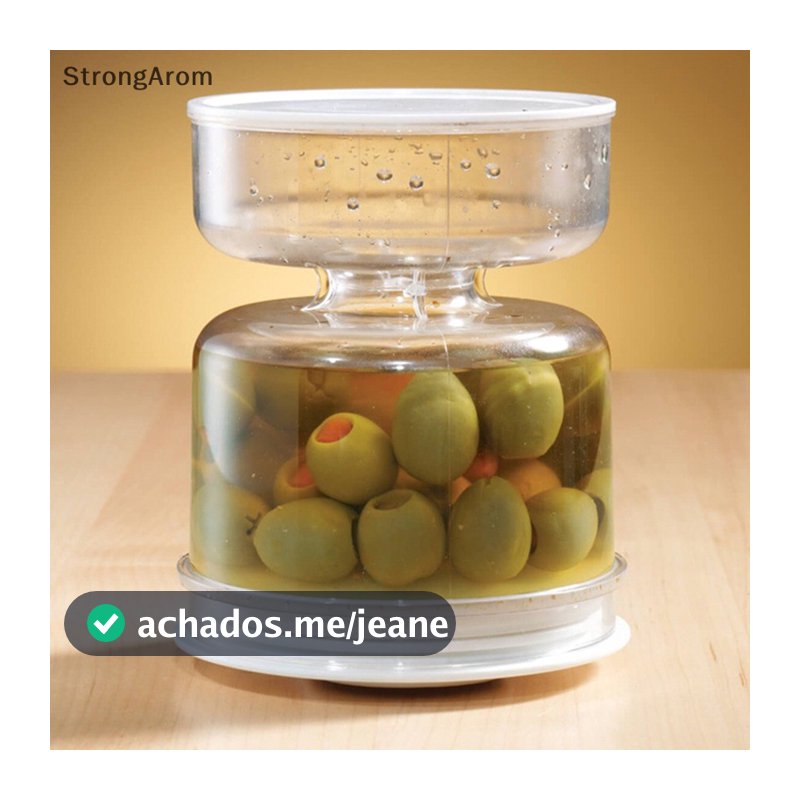 Recipiente De Armazenagem De Picles StrongArom Separação A Seco Úmido Frasco De Cozinha Azeitonas BR