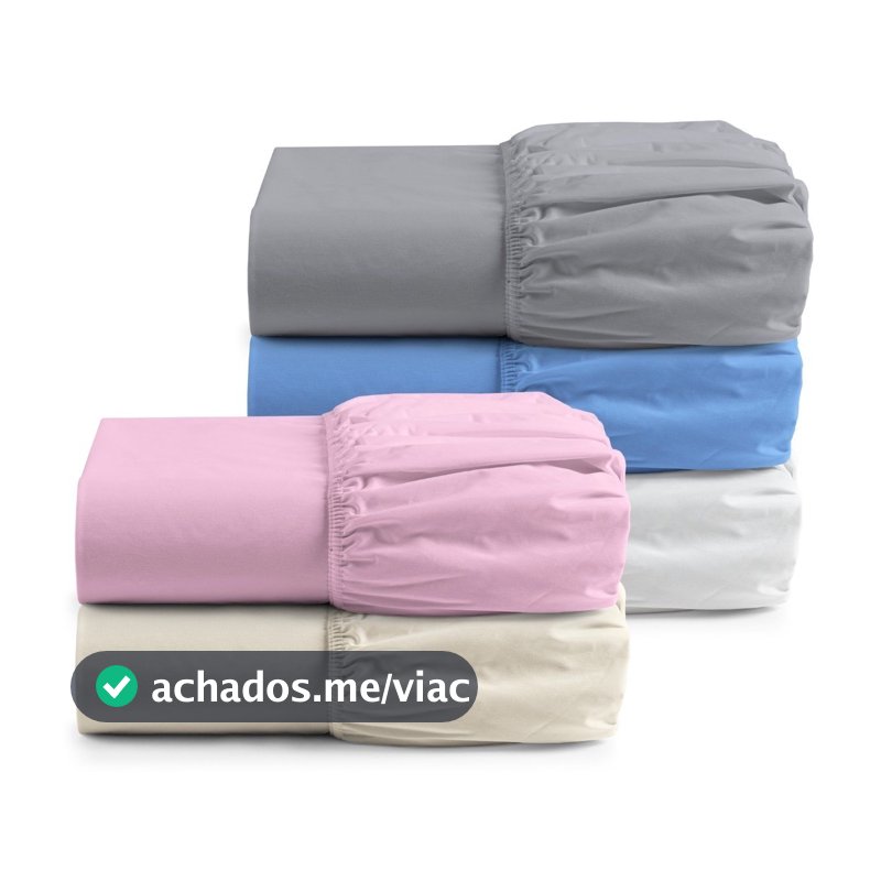 Kit 2 Lençol Queen Avulso Com Elástico 100% Algodão Fios Egípcios