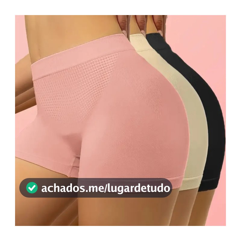 Kit 5 Calcinha Box em Microfibra Cueca feminina– Shortinho Confortável, Respirável e com Cintura Média para Uso Diario
