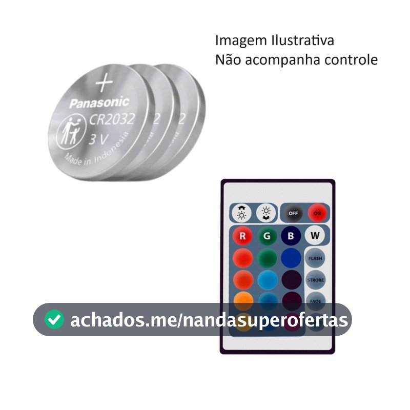 Bateria Para Controle Remoto Fita Led Rgb