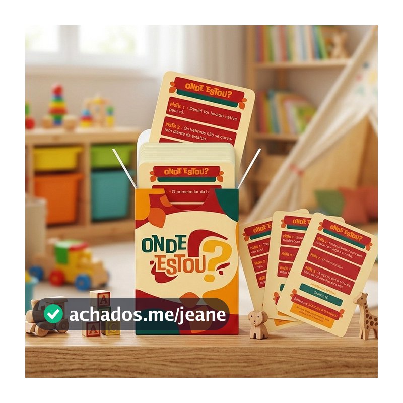 Jogo Bíblico de Cartas Infantil | Onde Estou? Aproximando Crianças de Deus - Penkal